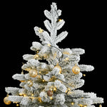 Artificial Hinged Christmas Tree with 300 LEDs, Ball Set (180 cm)