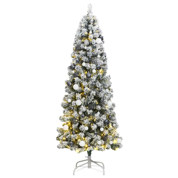  Artificial Hinged Christmas Tree with 300 LEDs Ball Set