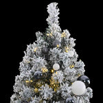 Artificial Hinged Christmas Tree with 300 LEDs , Ball Set