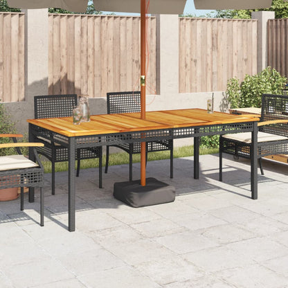 Versatile Garden Table Black 180x90x75 cm Home Decor Accent Boho 