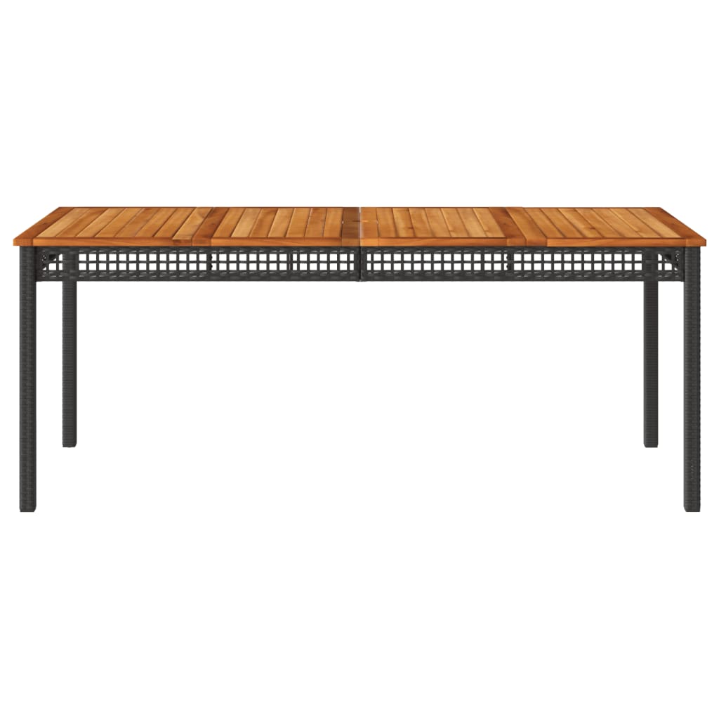 Versatile Garden Table Black 180x90x75 cm Home Decor Accent Boho 