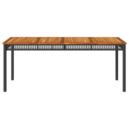 Versatile Garden Table Black 180x90x75 cm Home Decor Accent Boho 