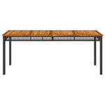 Versatile Garden Table Black 180x90x75 cm Home Decor Accent Boho