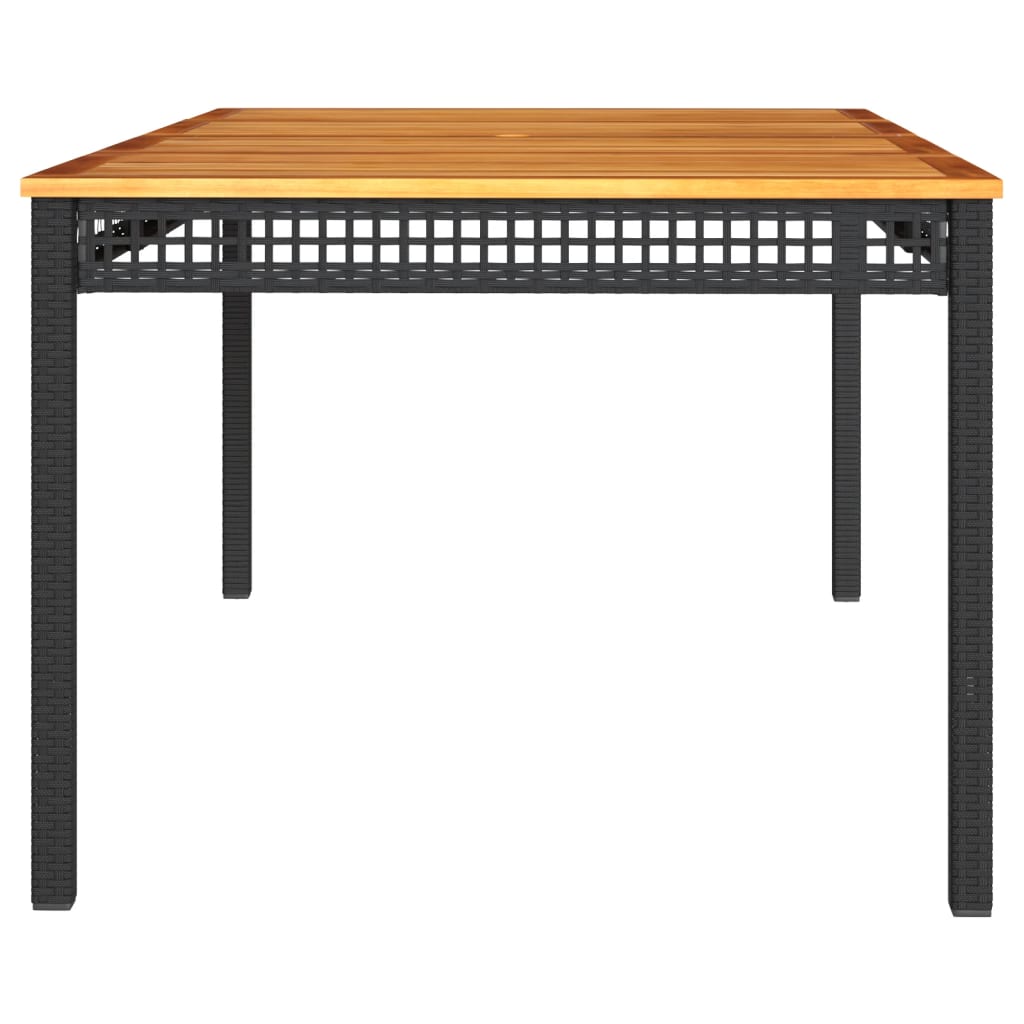 Versatile Garden Table Black 180x90x75 cm Home Decor Accent Boho 