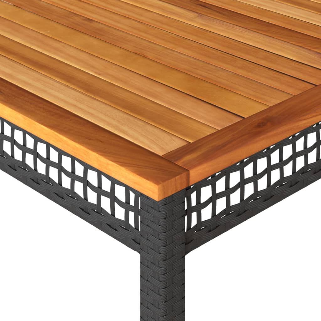 Versatile Garden Table Black 180x90x75 cm Home Decor Accent Boho 