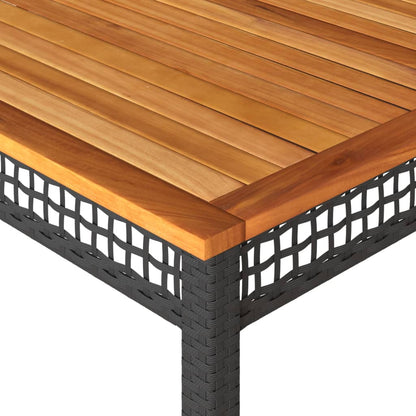 Versatile Garden Table Black 180x90x75 cm Home Decor Accent Boho 