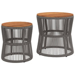 Refined Garden Side Tables 2 pcs Outdoor Retreat Essentials