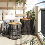 Refined Garden Side Tables 2 pcs Outdoor Retreat Essentials