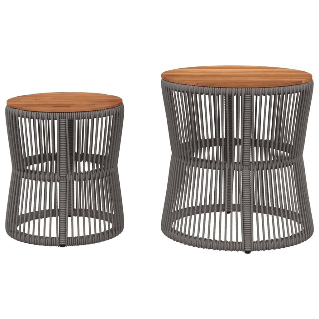 Refined Garden Side Tables 2 pcs Outdoor Retreat Essentials 