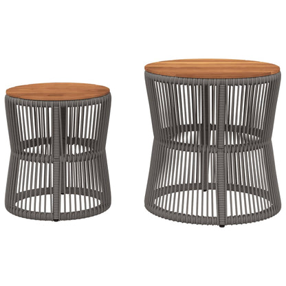 Refined Garden Side Tables 2 pcs Outdoor Retreat Essentials 