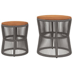 Refined Garden Side Tables 2 pcs Outdoor Retreat Essentials