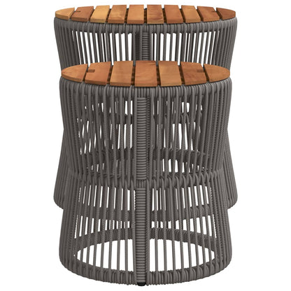 Refined Garden Side Tables 2 pcs Outdoor Retreat Essentials 