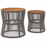 Refined Garden Side Tables 2 pcs Outdoor Retreat Essentials