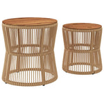 Contemporary Garden Side Tables 2 pcs Home Decor Accent Evening