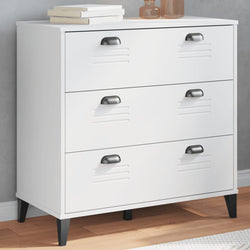 Drawer Cabinet VIKEN White Engineered Wood