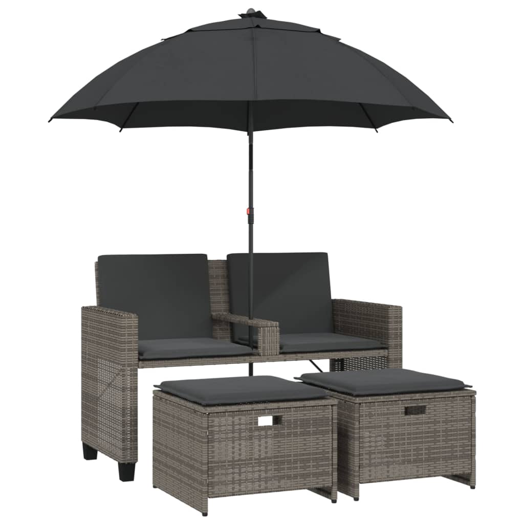 Space Saving Garden Sofa 2 Seater with Home Decor Accent Essentials 