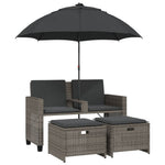 Space Saving Garden Sofa 2 Seater with Home Decor Accent Essentials