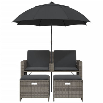 Space Saving Garden Sofa 2 Seater with Home Decor Accent Essentials 