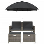 Space Saving Garden Sofa 2 Seater with Home Decor Accent Essentials