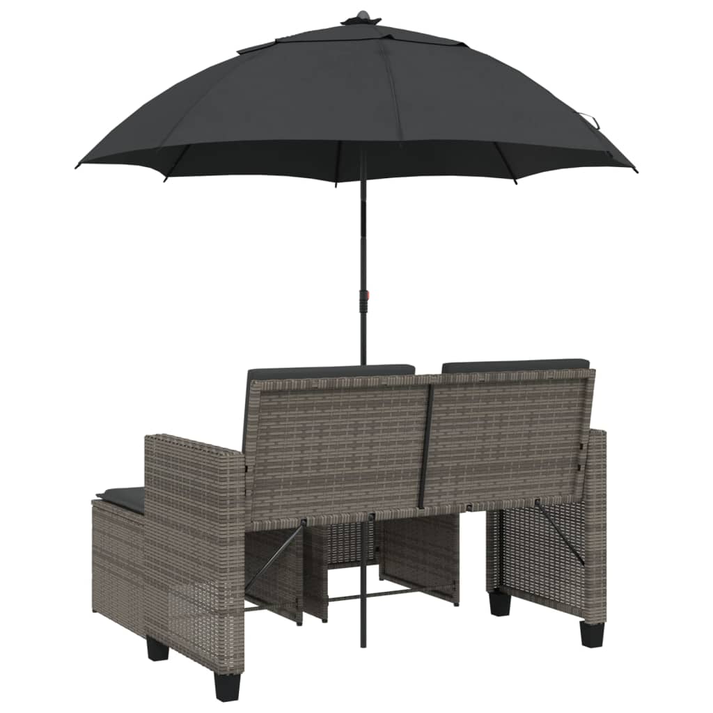 Space Saving Garden Sofa 2 Seater with Home Decor Accent Essentials 