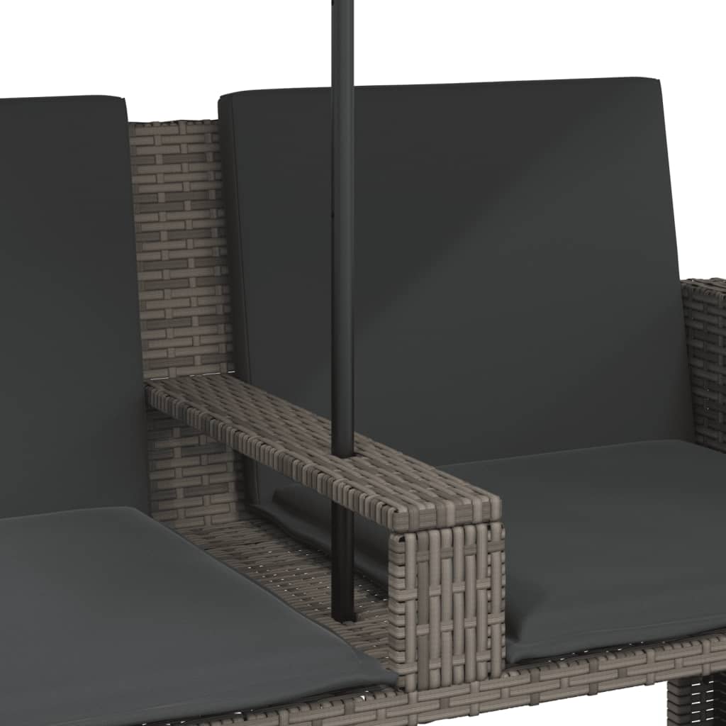 Space Saving Garden Sofa 2 Seater with Home Decor Accent Essentials 