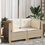 Refined Garden Sofas Corner with Cushions Home Decor Accent Essentials