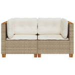 Refined Garden Sofas Corner with Cushions Home Decor Accent Essentials