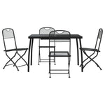 Decorative 5 Piece Garden Dining Set Patio Setup Urban Style