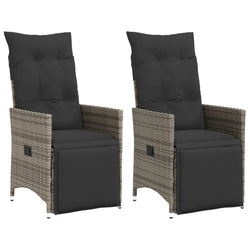 Stylish Reclining Garden Chairs 2 pcs Indoor Outdoor Use Essentials 