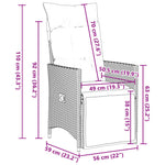 Stylish Reclining Garden Chairs 2 pcs Indoor Outdoor Use Essentials
