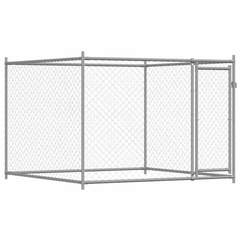 Dog Cage Galvanised Steel 2x2x1.5m Outdoor | HomeAndLiving