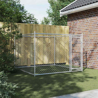 Dog Cage Galvanised Steel 2x2x1.5m Outdoor | HomeAndLiving