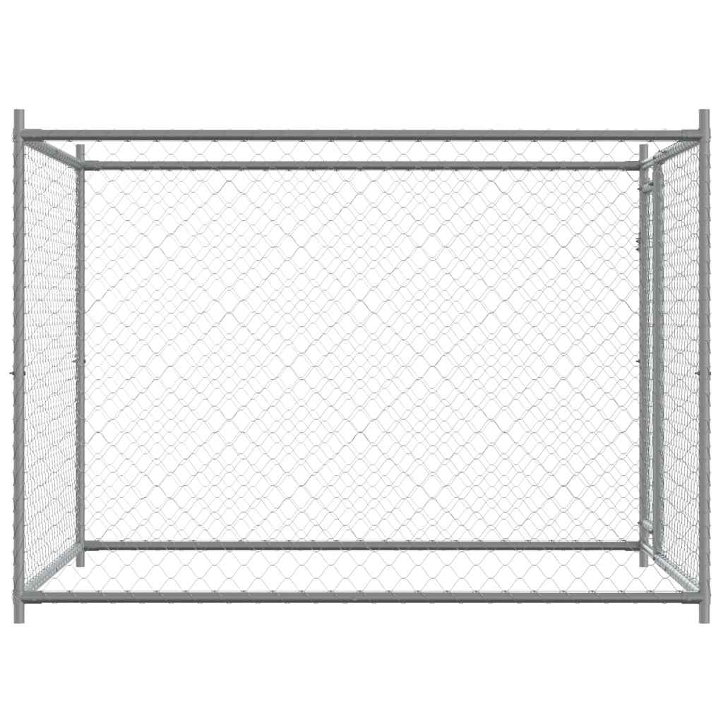 Dog Cage Galvanised Steel 2x2x1.5m Outdoor | HomeAndLiving