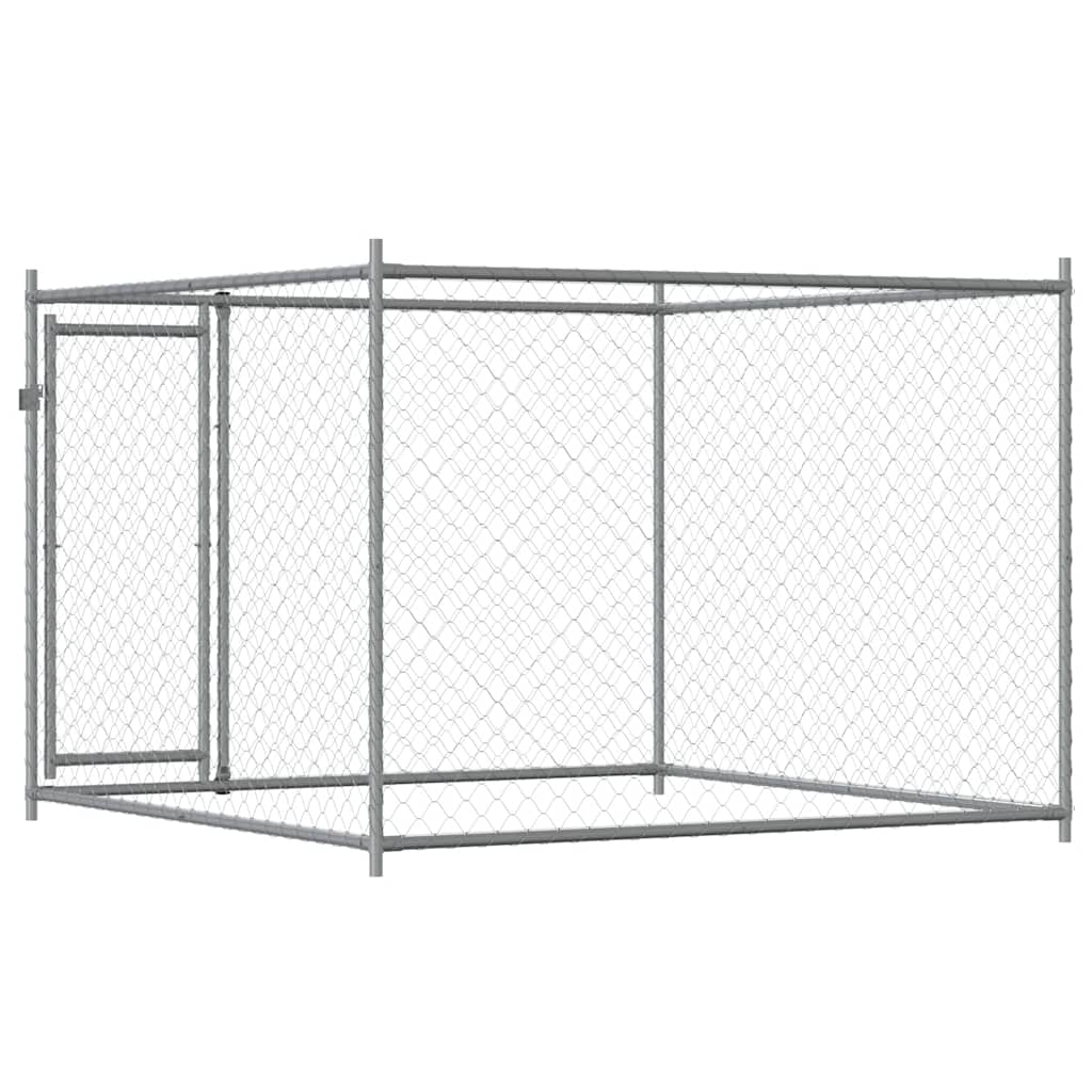 Dog Cage Galvanised Steel 2x2x1.5m Outdoor | HomeAndLiving