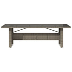 Premium Garden Table with Glass Top Home Use Garden Leisure