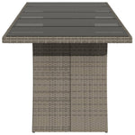 Premium Garden Table with Glass Top Home Use Garden Leisure