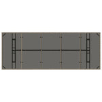 Premium Garden Table with Glass Top Home Use Garden Leisure