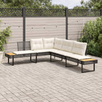 Premium Garden Sofa with Cushions L Outdoor Retreat Evening