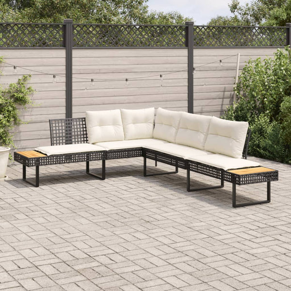  Premium Garden Sofa with Cushions L Outdoor Retreat Evening