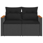 Contemporary Garden Sofa with Cushions 2-seater  Indoor Outdoor Use Essentials