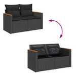 Contemporary Garden Sofa with Cushions 2-seater  Indoor Outdoor Use Essentials