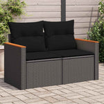 Contemporary Garden Sofa with Cushions 2-seater  Indoor Outdoor Use Essentials