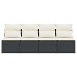 Space Saving Garden Sofa with Cushions 4 Home Decor Accent Patio Relax