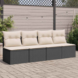 Space Saving Garden Sofa with Cushions 4 Home Decor Accent Patio Relax 