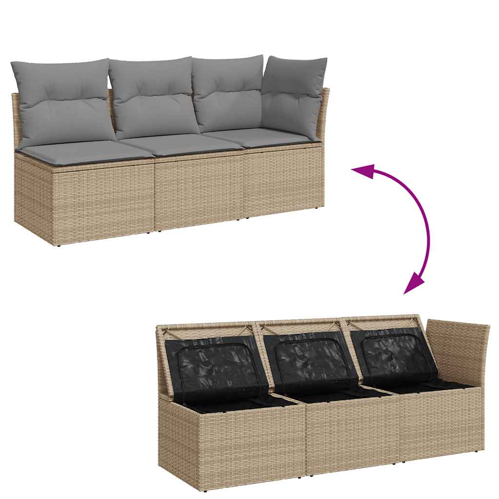 Premium Garden Sofa with Cushions 3 Indoor Outdoor Use Patio Relax 