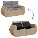 Functional Garden Sofa with Cushions 2 Daily Living Essential Urban Style
