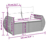 Functional Garden Sofa with Cushions 2 Daily Living Essential Urban Style