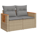 Space Saving Garden Sofa with Cushions 2 Indoor Outdoor Use Home Comfort
