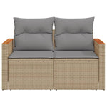 Space Saving Garden Sofa with Cushions 2 Indoor Outdoor Use Home Comfort