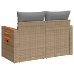 Space Saving Garden Sofa with Cushions 2 Indoor Outdoor Use Home Comfort